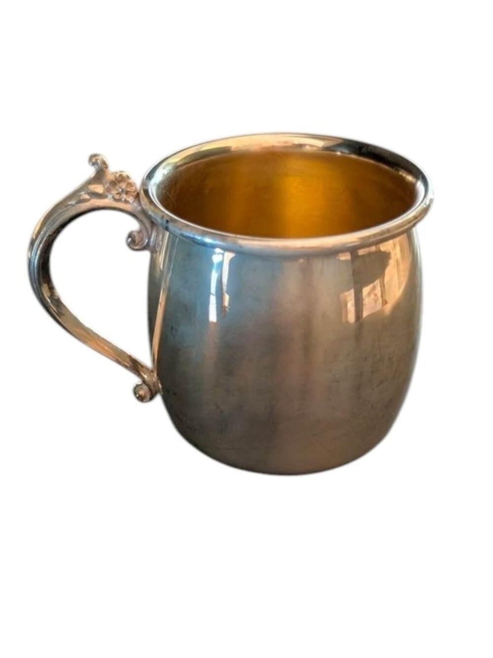 Towle Silver Hollowware Silverplated Small Ornate Punch Kids Child Mug Cup Baby